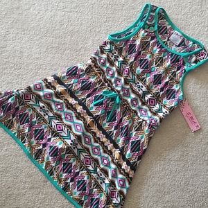NWT. Size 6X Aztec Print Dress.